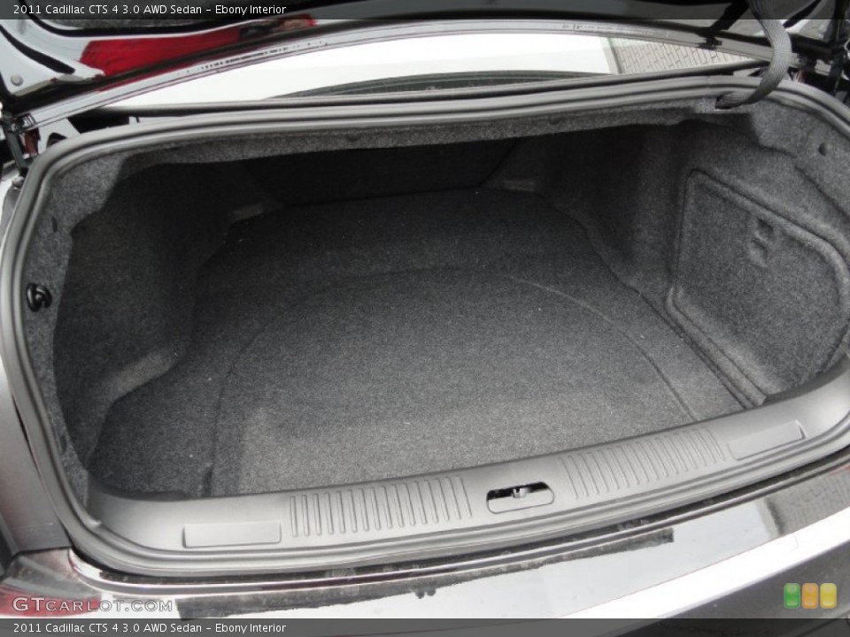 Ebony Interior Trunk for the 2011 Cadillac CTS 4 3.0 AWD Sedan #49956542