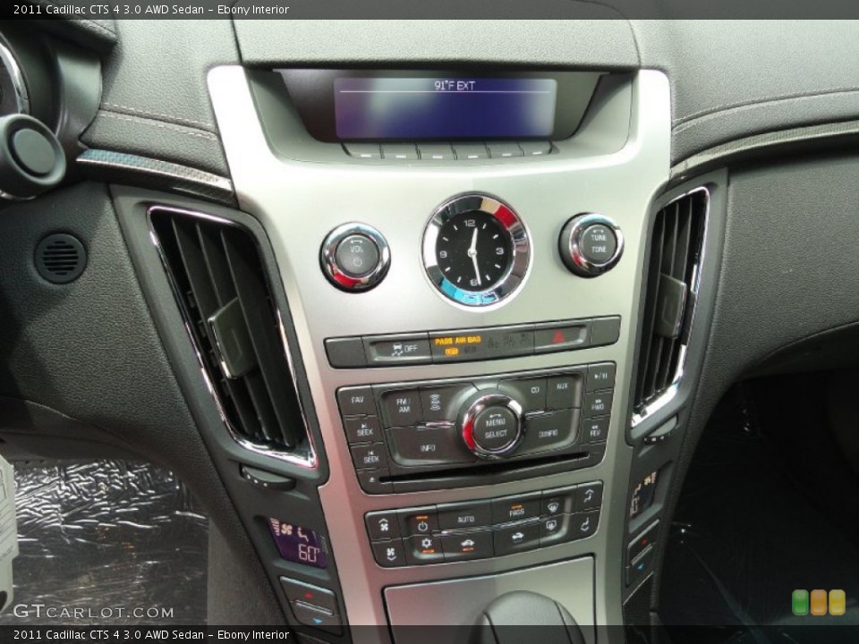 Ebony Interior Controls for the 2011 Cadillac CTS 4 3.0 AWD Sedan #49956584