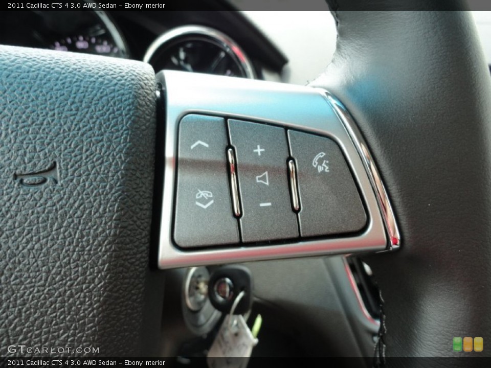 Ebony Interior Controls for the 2011 Cadillac CTS 4 3.0 AWD Sedan #49956632