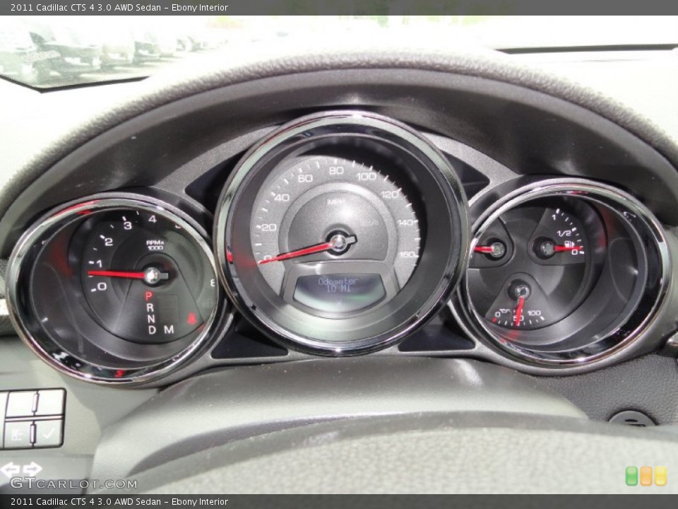 Ebony Interior Gauges for the 2011 Cadillac CTS 4 3.0 AWD Sedan #49956644