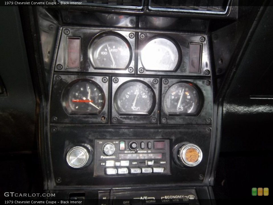 Black Interior Controls for the 1979 Chevrolet Corvette Coupe #49959872