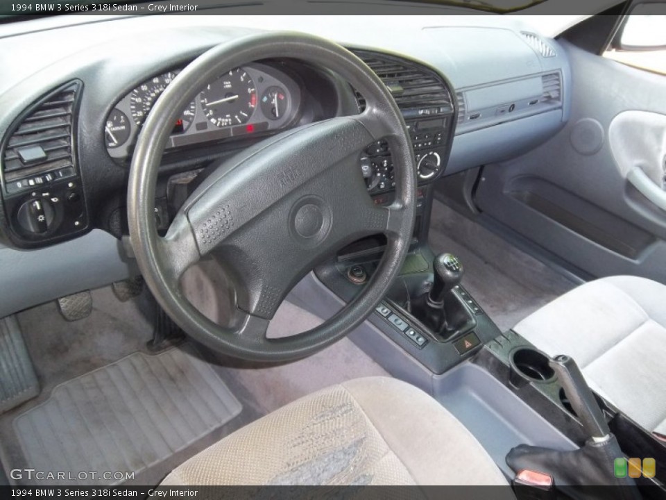Grey Interior Prime Interior for the 1994 BMW 3 Series 318i Sedan #49960283