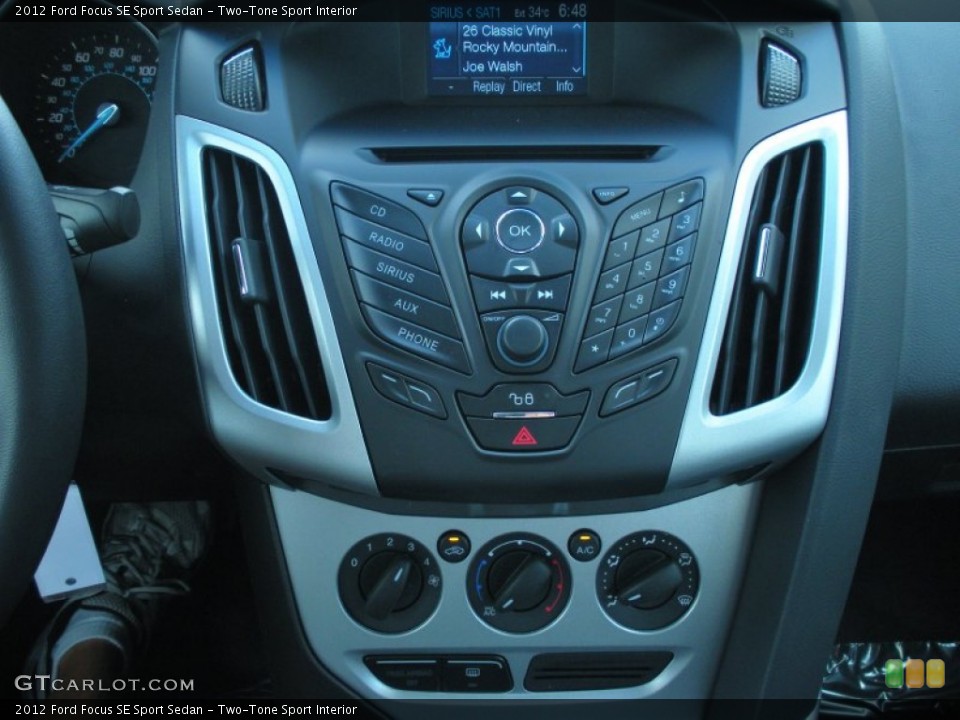 Two-Tone Sport Interior Controls for the 2012 Ford Focus SE Sport Sedan #49960727