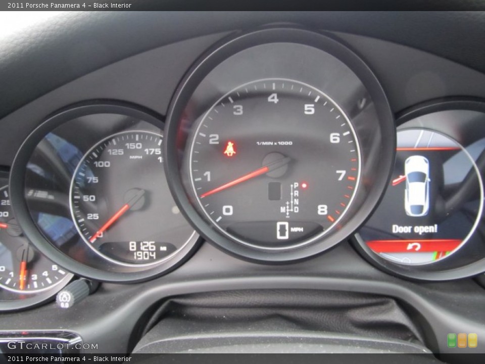 Black Interior Gauges for the 2011 Porsche Panamera 4 #49962050