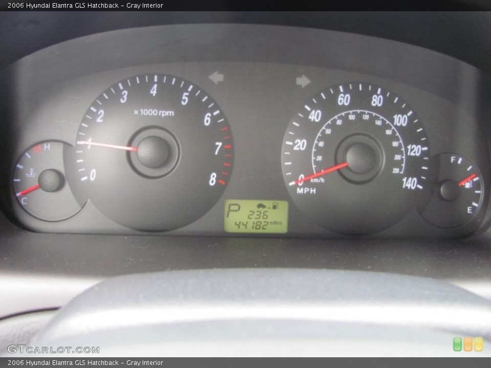 Gray Interior Gauges for the 2006 Hyundai Elantra GLS Hatchback #49963031