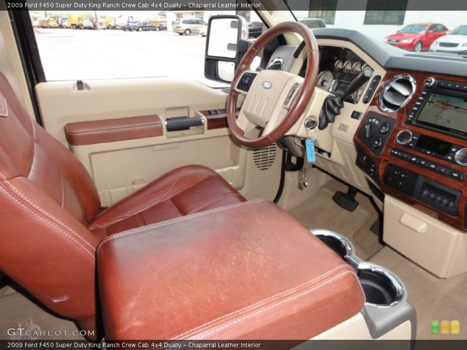 Chaparral Leather Interior Photo for the 2009 Ford F450 Super Duty King Ranch Crew Cab 4x4 Dually #49966350
