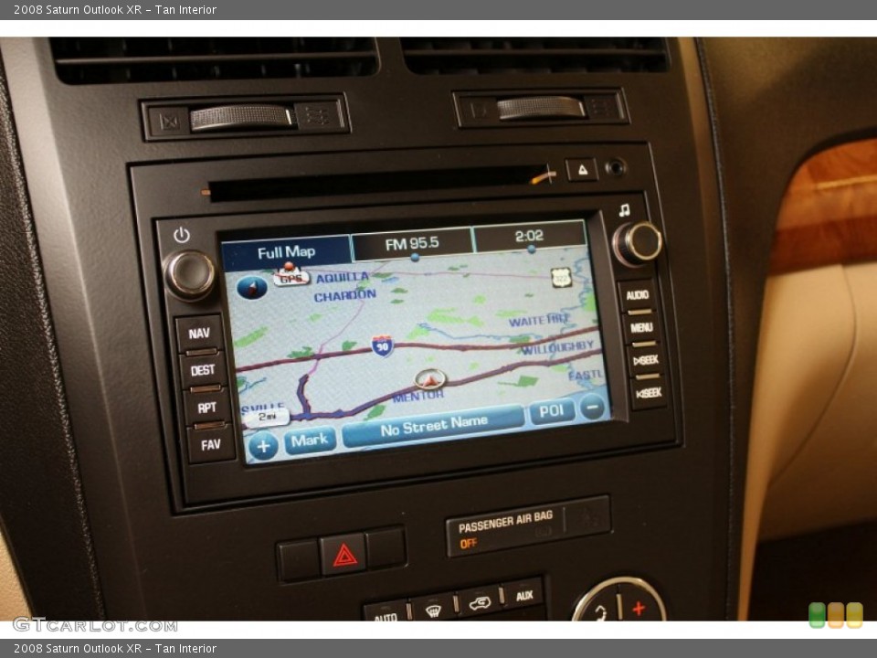 Tan Interior Navigation for the 2008 Saturn Outlook XR #49968945