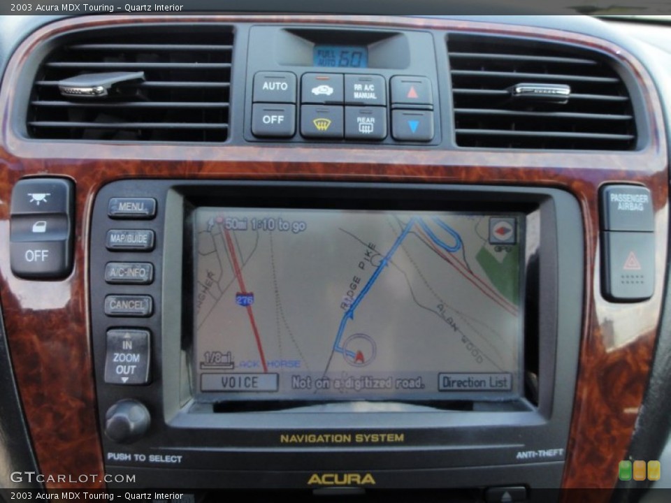 Quartz Interior Navigation for the 2003 Acura MDX Touring #49969056