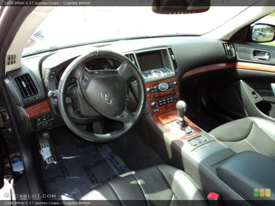 Graphite Interior Dashboard for the 2008 Infiniti G 37 Journey Coupe #49969710