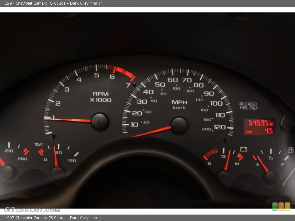 Dark Grey Interior Gauges for the 1997 Chevrolet Camaro RS Coupe #49969827