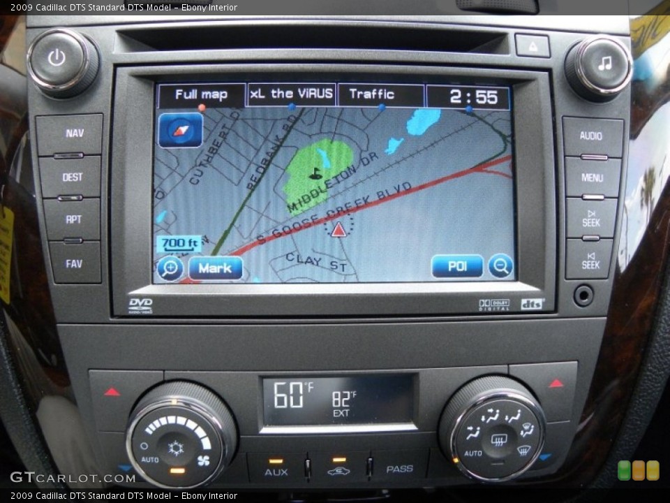 Ebony Interior Navigation for the 2009 Cadillac DTS  #49971318