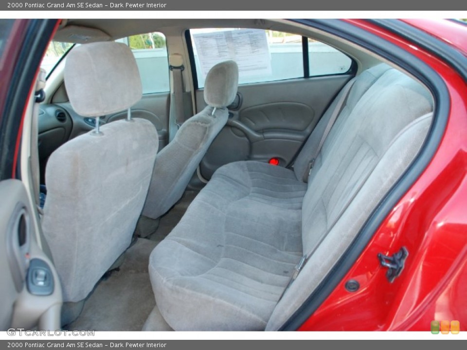 Dark Pewter Interior Photo for the 2000 Pontiac Grand Am SE Sedan #49971642