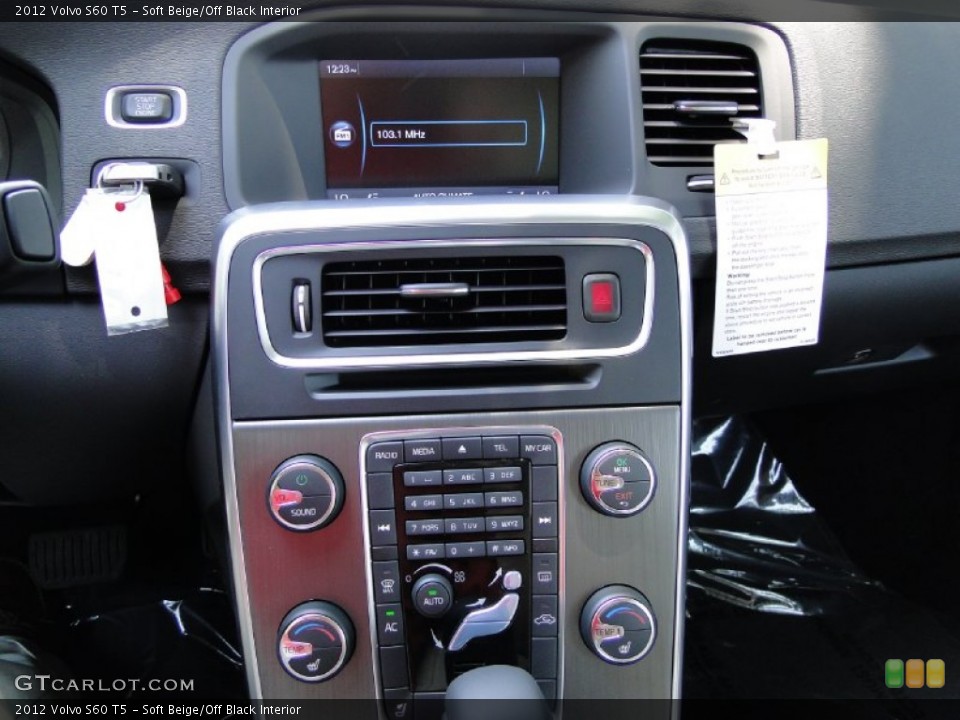 Soft Beige/Off Black Interior Controls for the 2012 Volvo S60 T5 #49973835