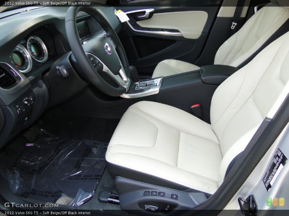 Soft Beige/Off Black Interior Photo for the 2012 Volvo S60 T5 #49974009