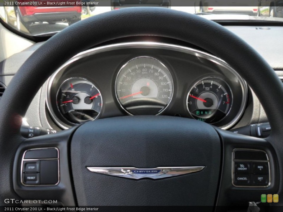 Black/Light Frost Beige Interior Steering Wheel for the 2011 Chrysler 200 LX #49974360