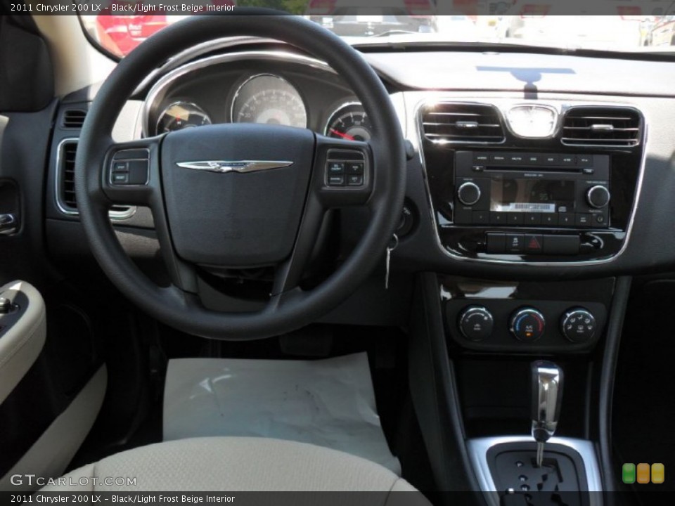 Black/Light Frost Beige Interior Dashboard for the 2011 Chrysler 200 LX #49974399