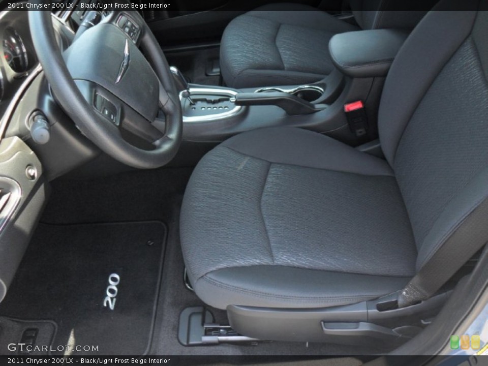 Black/Light Frost Beige Interior Photo for the 2011 Chrysler 200 LX #49974648
