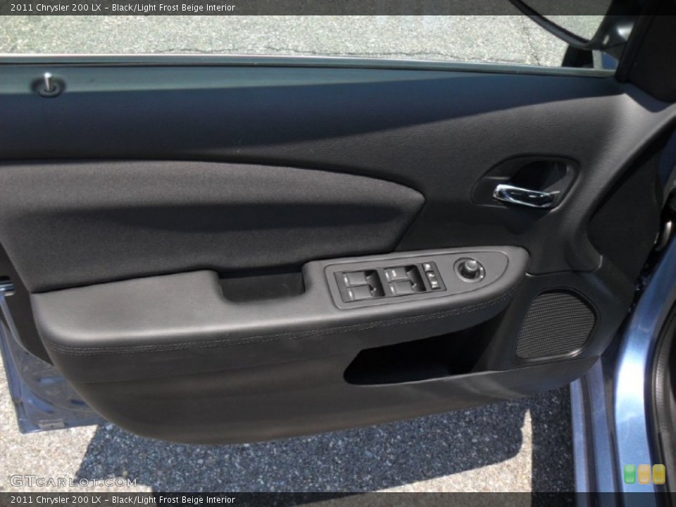 Black/Light Frost Beige Interior Door Panel for the 2011 Chrysler 200 LX #49974663