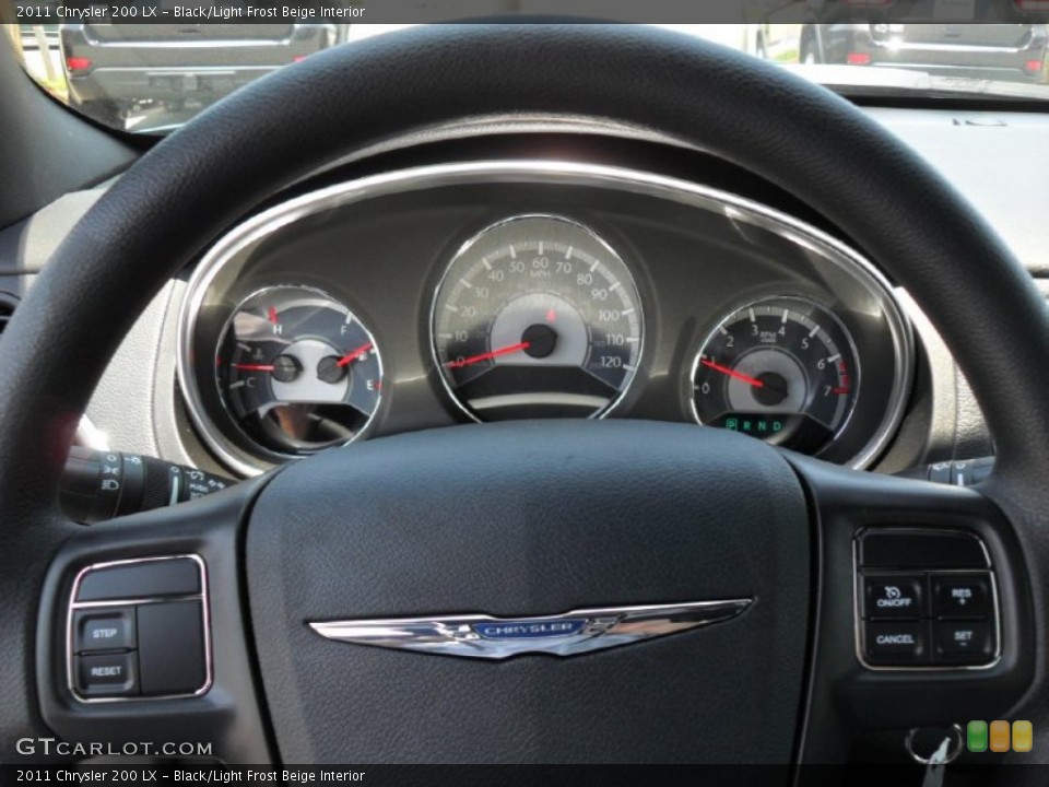 Black/Light Frost Beige Interior Steering Wheel for the 2011 Chrysler 200 LX #49974711