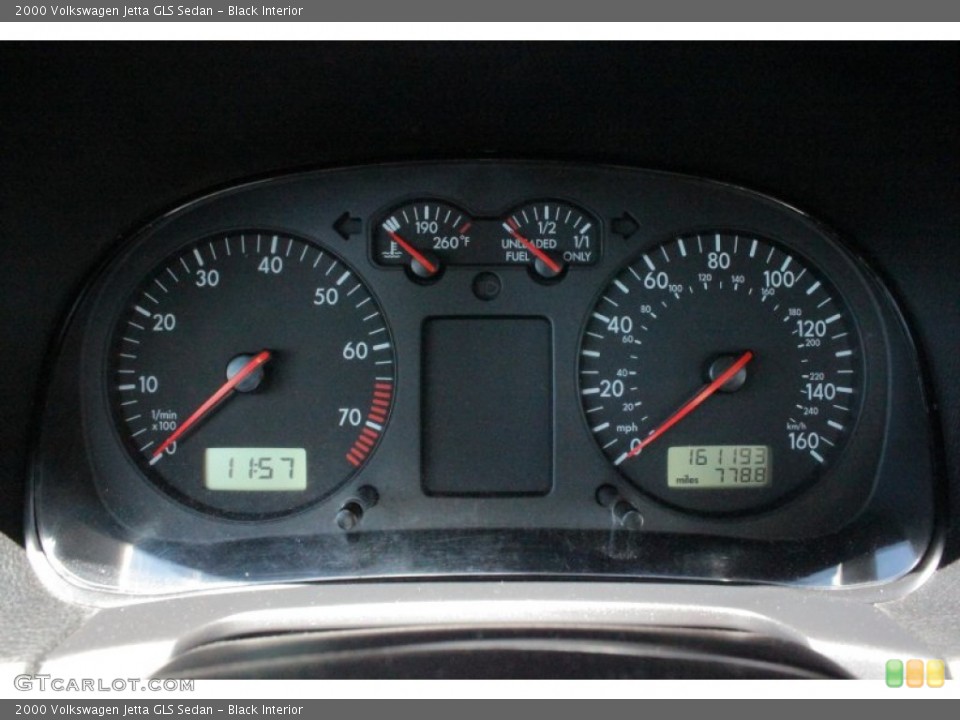 Black Interior Gauges for the 2000 Volkswagen Jetta GLS Sedan #49976346