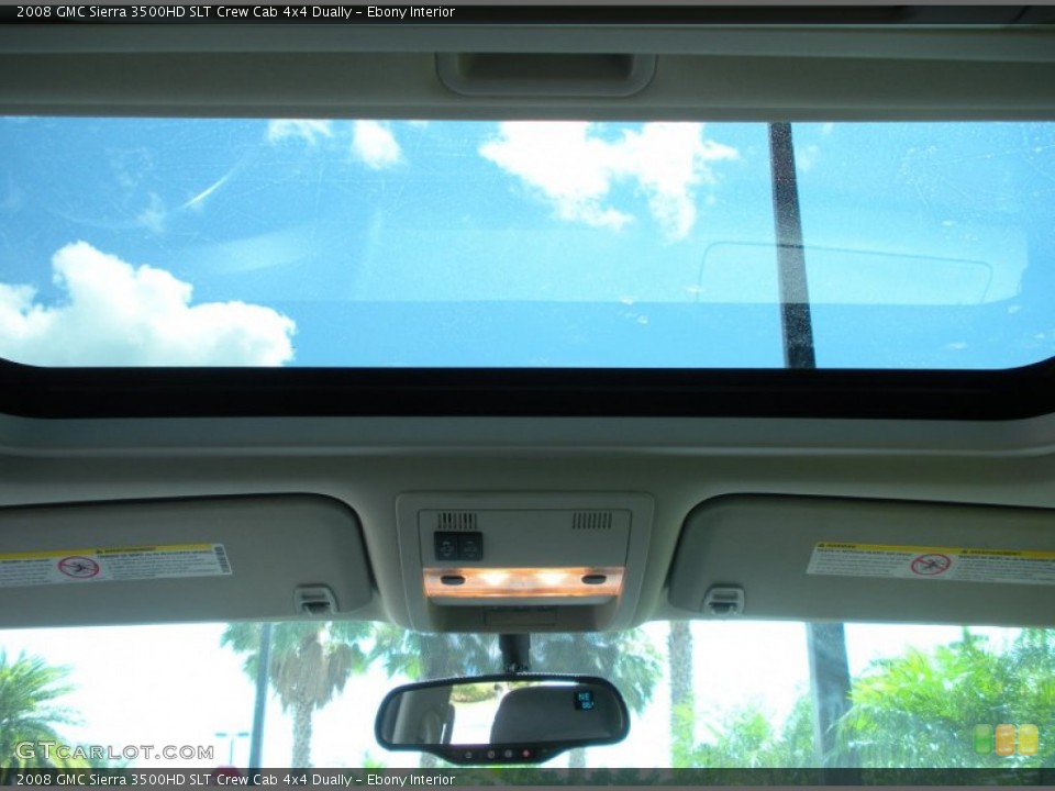 Ebony Interior Sunroof for the 2008 GMC Sierra 3500HD SLT Crew Cab 4x4 Dually #49976400