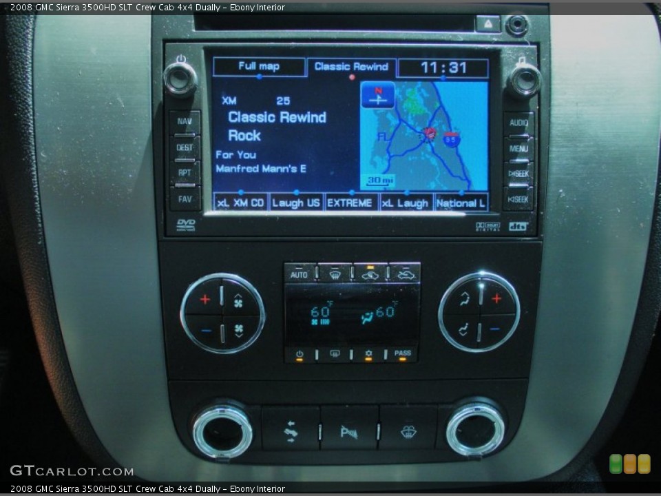 Ebony Interior Navigation for the 2008 GMC Sierra 3500HD SLT Crew Cab 4x4 Dually #49976469