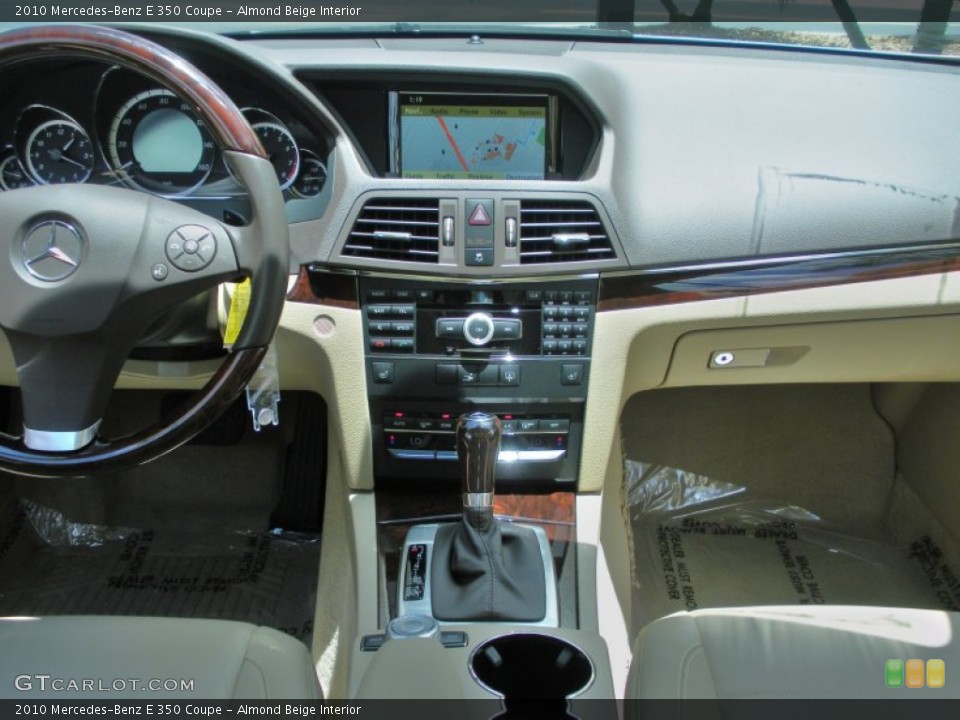 Almond Beige Interior Dashboard for the 2010 Mercedes-Benz E 350 Coupe #49978014