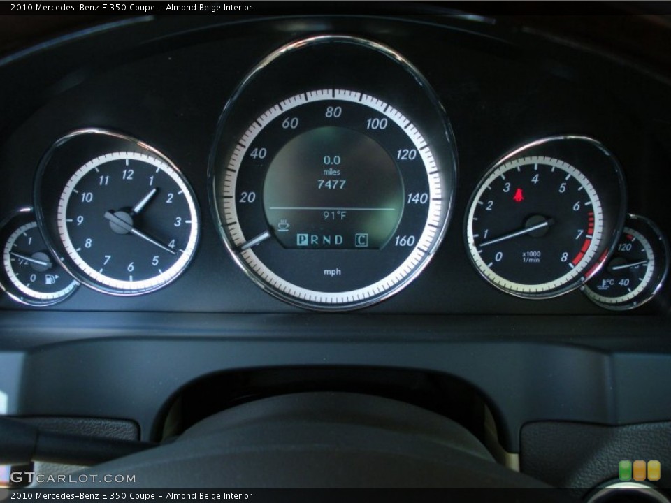 Almond Beige Interior Gauges for the 2010 Mercedes-Benz E 350 Coupe #49978056