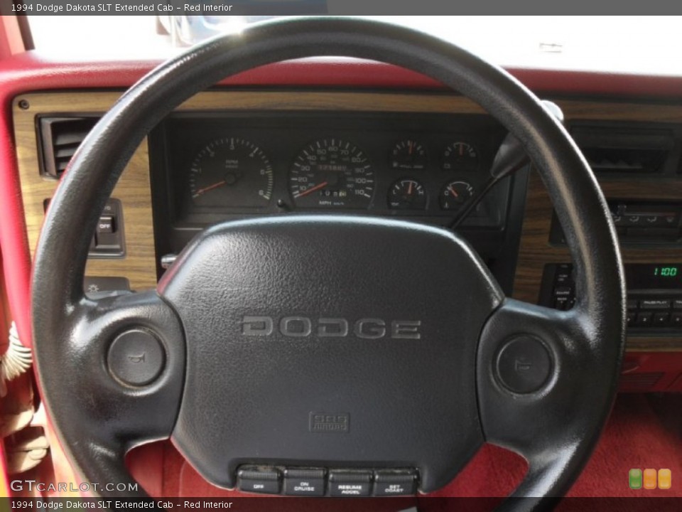 Red Interior Steering Wheel for the 1994 Dodge Dakota SLT Extended Cab #49979517