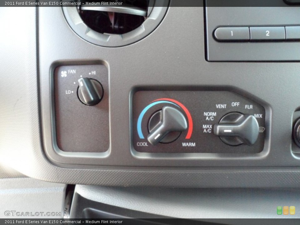 Medium Flint Interior Controls for the 2011 Ford E Series Van E150 Commercial #49979523