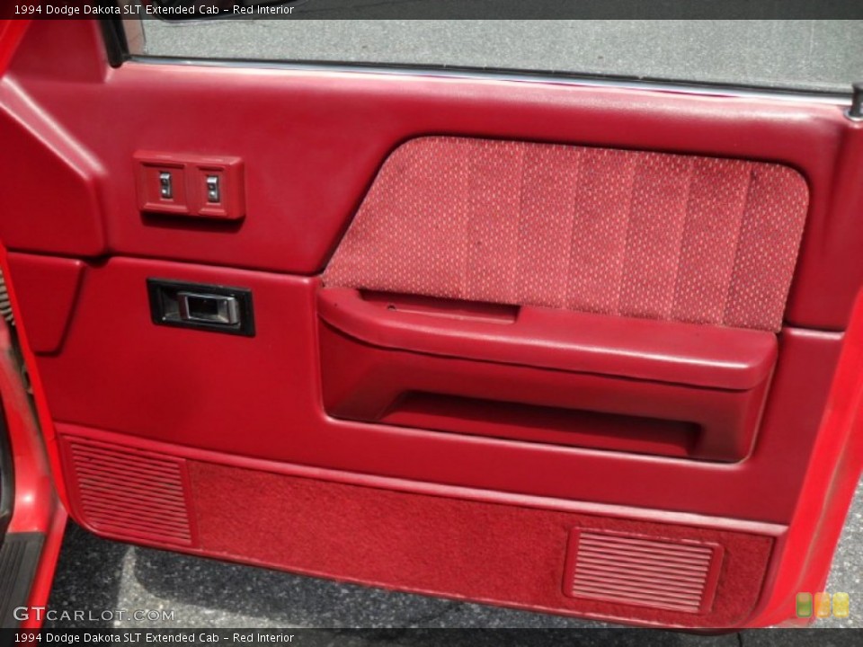 Red Interior Door Panel for the 1994 Dodge Dakota SLT Extended Cab #49979637