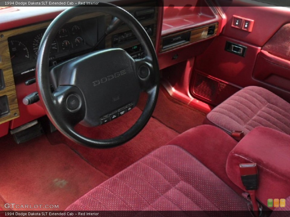 Red Interior Photo for the 1994 Dodge Dakota SLT Extended Cab #49979709