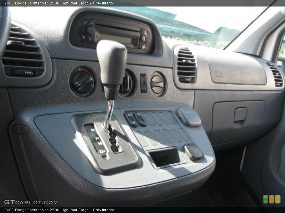 Gray Interior Controls for the 2003 Dodge Sprinter Van 2500 High Roof Cargo #49979961