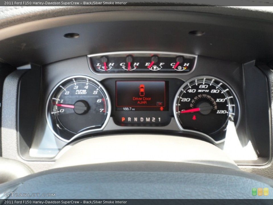 Black/Silver Smoke Interior Gauges for the 2011 Ford F150 Harley-Davidson SuperCrew #49980081