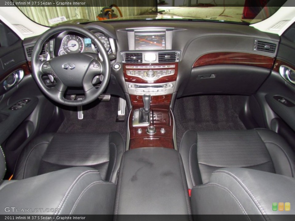 Graphite Interior Dashboard for the 2011 Infiniti M 37 S Sedan #49981992