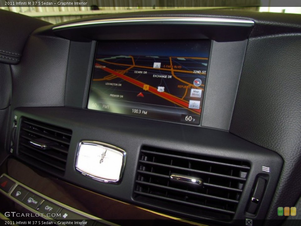 Graphite Interior Navigation for the 2011 Infiniti M 37 S Sedan #49982034