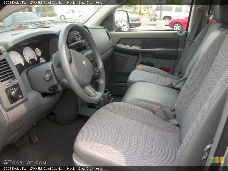 Medium Slate Gray Interior Photo for the 2008 Dodge Ram 1500 SLT Quad Cab 4x4 #49982499