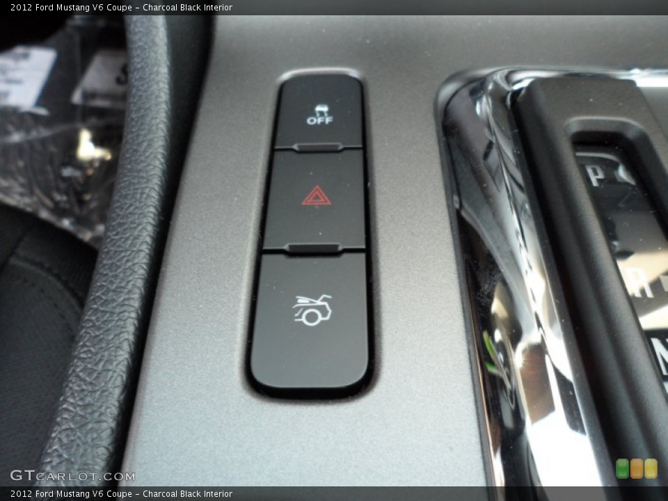 Charcoal Black Interior Controls for the 2012 Ford Mustang V6 Coupe #49984305