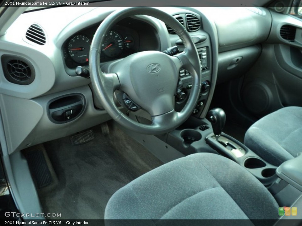 Gray Interior Photo for the 2001 Hyundai Santa Fe GLS V6 #49991317