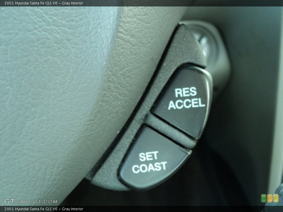 Gray Interior Controls for the 2001 Hyundai Santa Fe GLS V6 #49991407