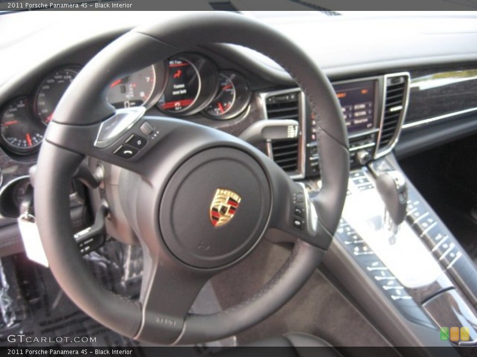 Black Interior Steering Wheel for the 2011 Porsche Panamera 4S #49992964