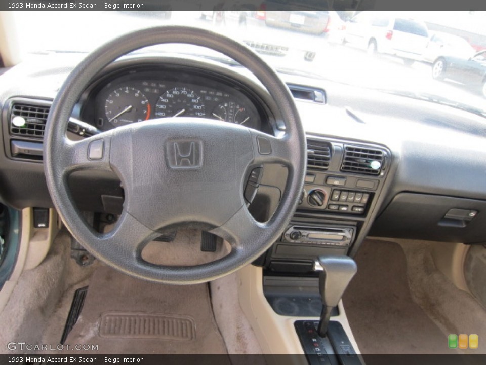 Beige 1993 Honda Accord Interiors