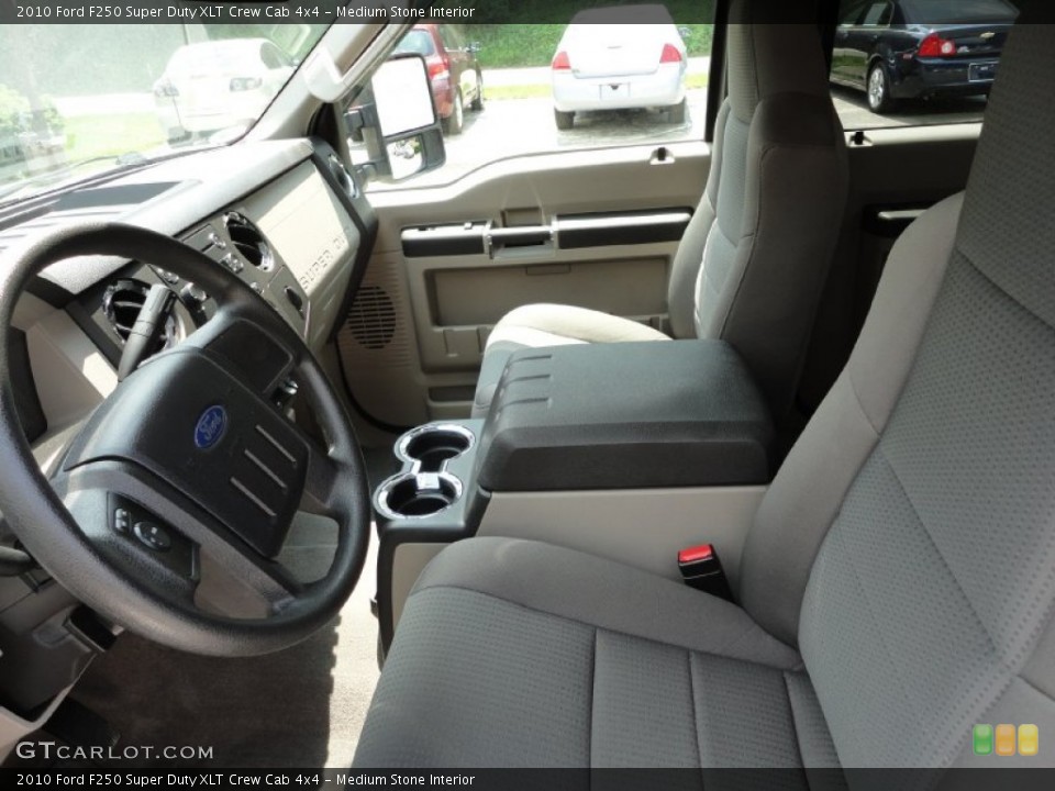 Medium Stone Interior Photo for the 2010 Ford F250 Super Duty XLT Crew Cab 4x4 #49994998