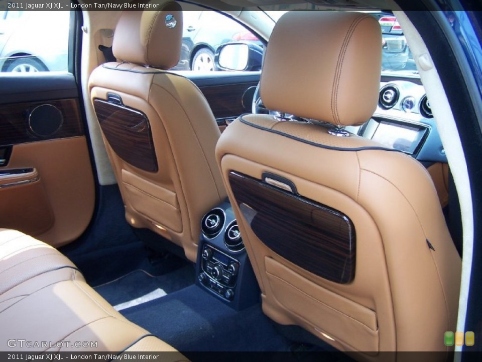 London Tan/Navy Blue Interior Photo for the 2011 Jaguar XJ XJL #49995007