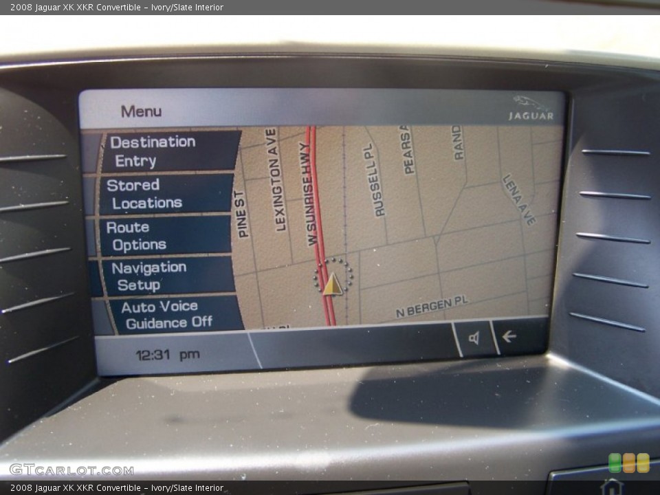Ivory/Slate Interior Navigation for the 2008 Jaguar XK XKR Convertible #49995664