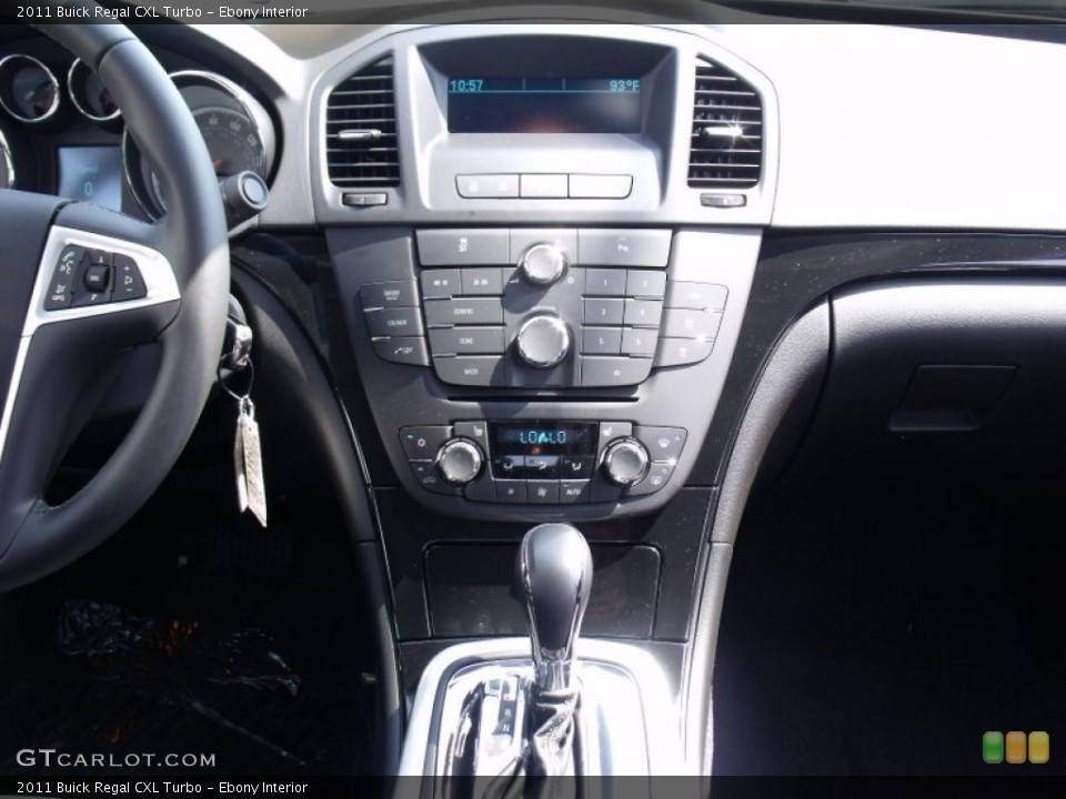 Ebony Interior Controls for the 2011 Buick Regal CXL Turbo #49996057
