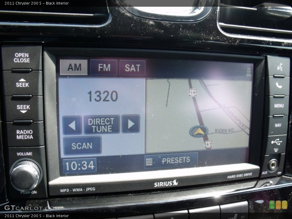 Black Interior Controls for the 2011 Chrysler 200 S #49996441