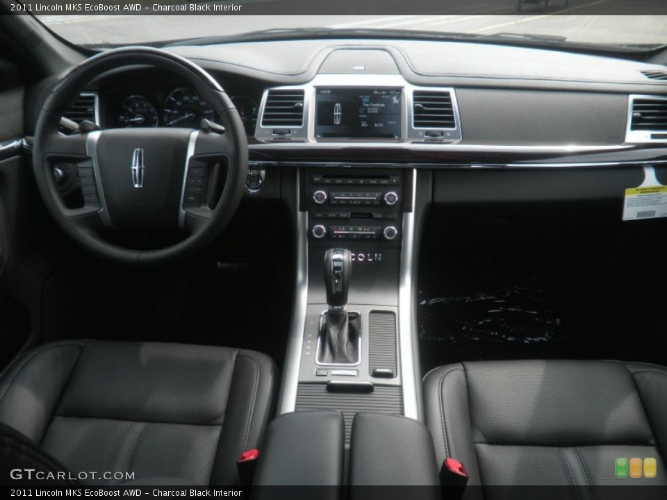 Charcoal Black Interior Dashboard for the 2011 Lincoln MKS EcoBoost AWD #49996750