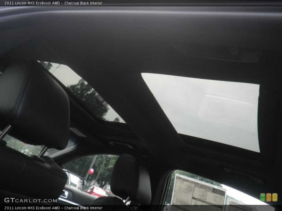 Charcoal Black Interior Sunroof for the 2011 Lincoln MKS EcoBoost AWD #49996807