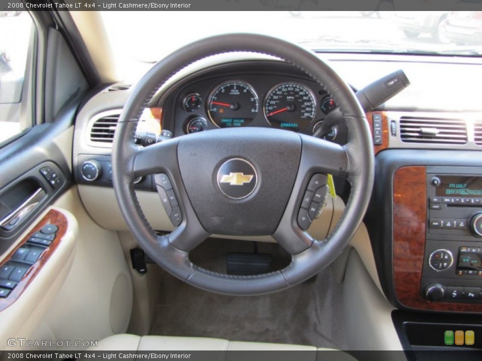Light Cashmere/Ebony Interior Steering Wheel for the 2008 Chevrolet Tahoe LT 4x4 #49998490
